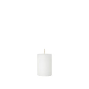 pure white pillar candle