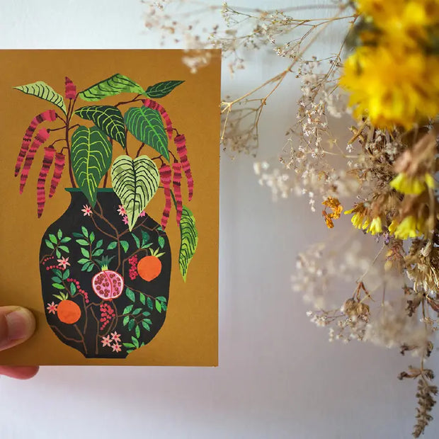 Amaranthus Greetings Card