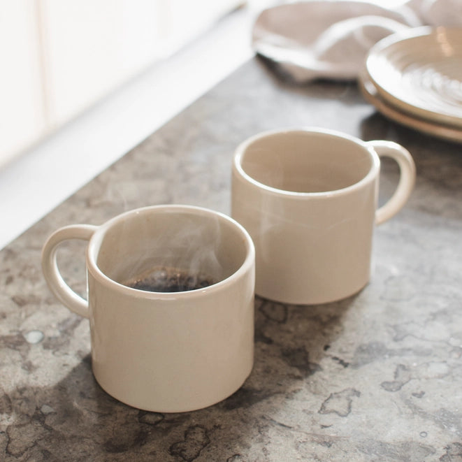 Neutral ceramic mug