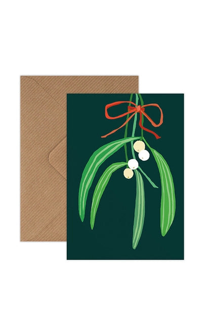 Christmas Mini Card Pack - Mistletoe & Bauble