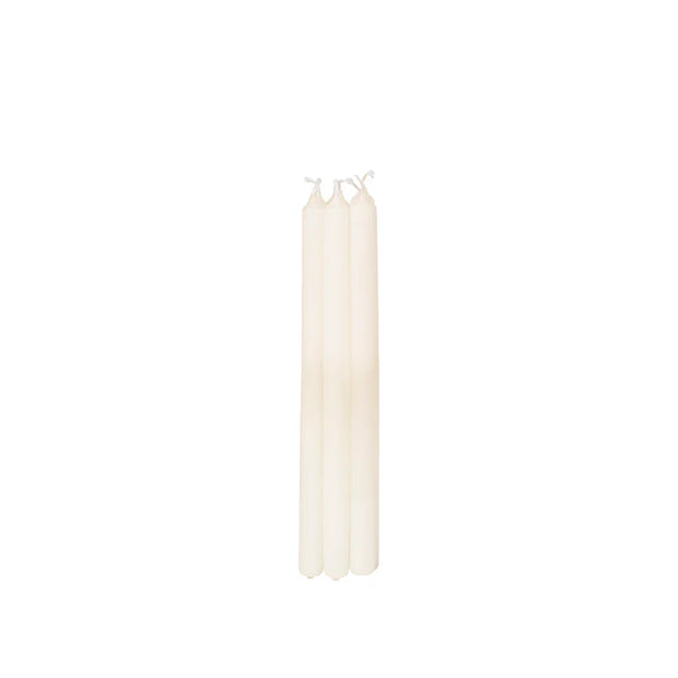 Soft taper Candle in Antique White - (Set of 8)