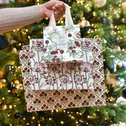 Hand Block Printed Gift Bags (Small) - Cherry