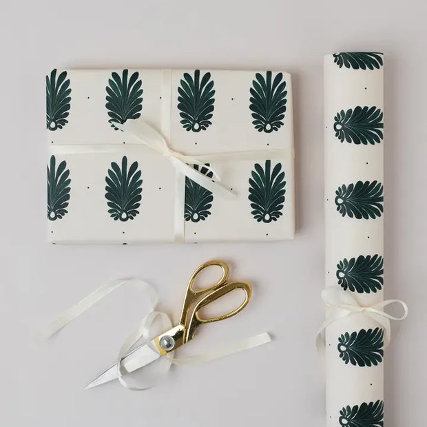 Green Botanical Luxury Gift Wrap Paper