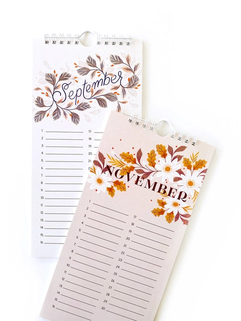 Perpetual Calendar/ Birthday Organiser