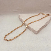 N204 Little Nell Geometric Link Necklace