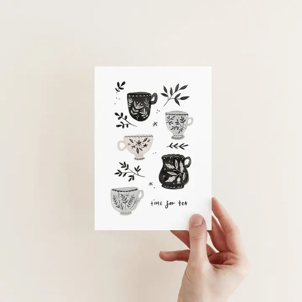 Illustrated Time for Tea Greeting Card, Juniper Press