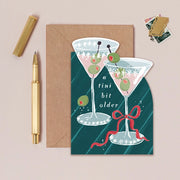 Tini Bit Older Martini Birthday Card | Birthday Cards - from Victoria Shop