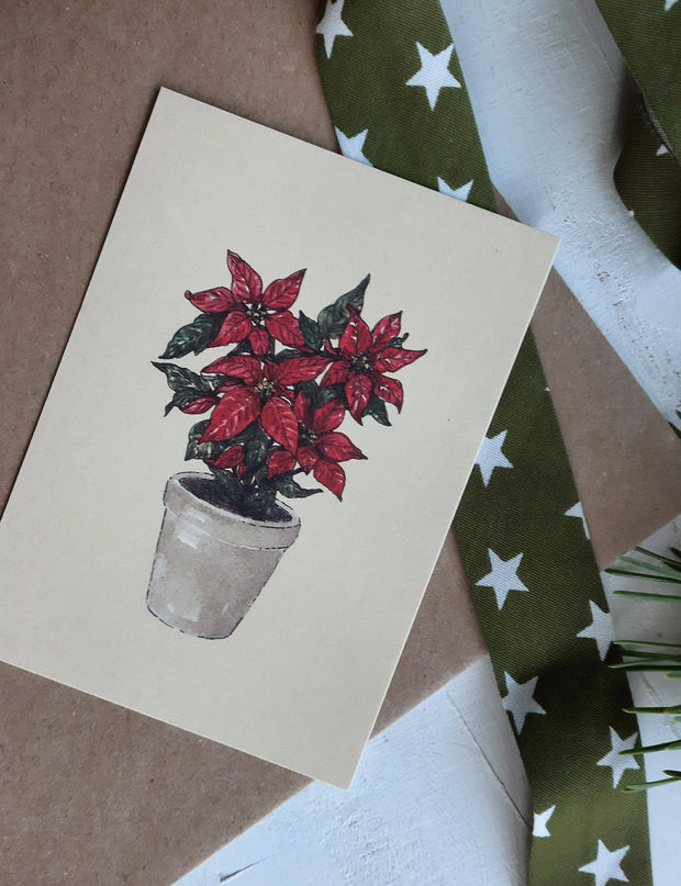 Poinsettia Plant Gift Tag
