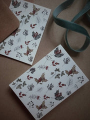 Winter season florals Gift Tags