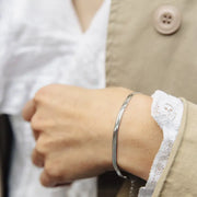 Nordic Muse Silver Snake chain bracelet