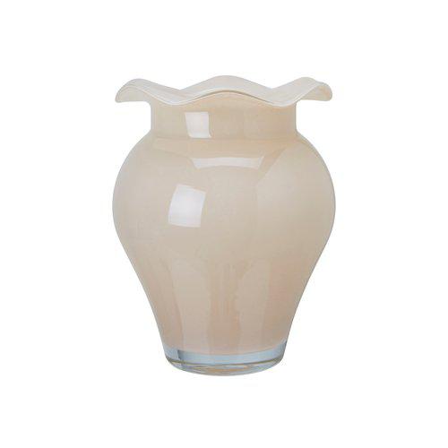 Glass Elnie Ruffled Vase
