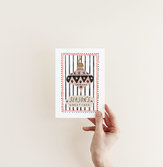 Bauble & Stripe | Christmas Card