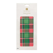 Tartan Red Christmas Tissue Paper, 4 Pack