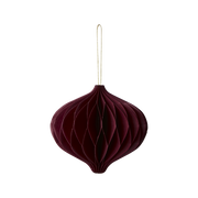Christmas Burgundy Paper Bauble Decoration