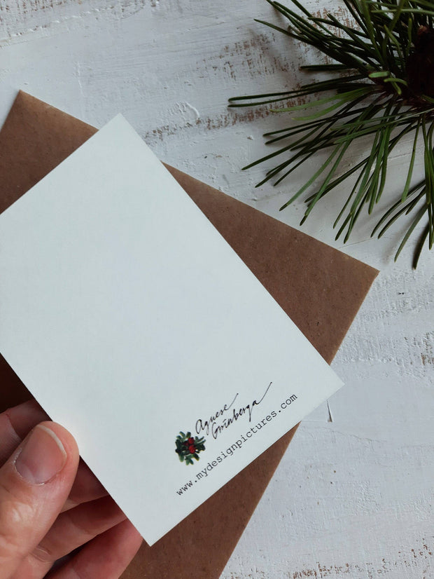 Poinsettia Plant Gift Tag