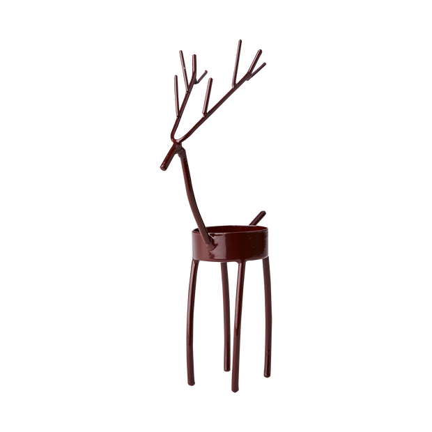OH DEER Burgundy Tea-light holder
