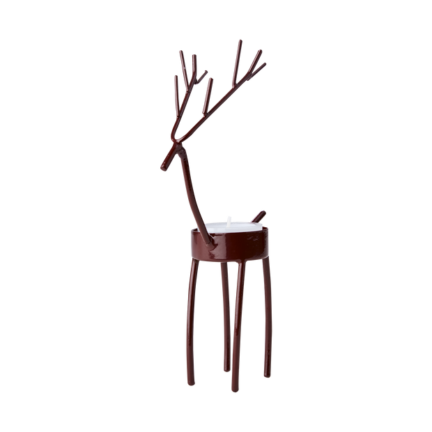 OH DEER Burgundy Tea-light holder - affari