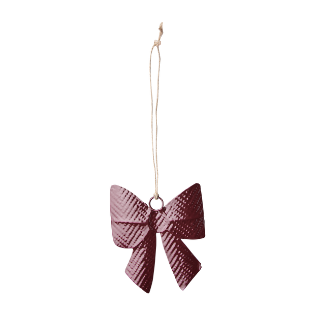 Bow Burgundy Hanging Decoration