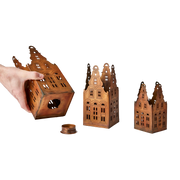 Dutch Village House Lanterns - opening for tea-light