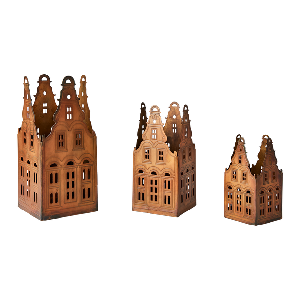 Dutch Village House Lanterns in brass finish 