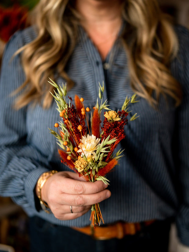 Mixed Dried Flower Mini Posy