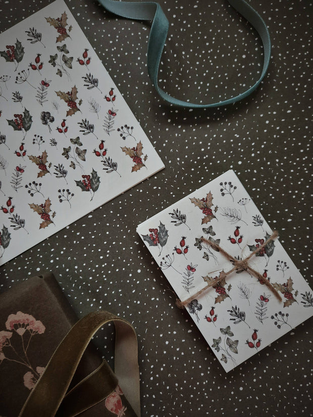 Winter season florals Gift Tags