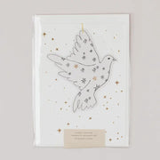 Dove Papercut Christmas Decoration with Postcard & Envelope