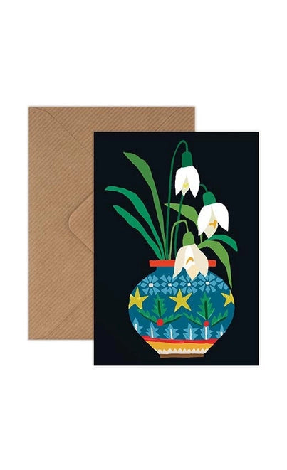 Christmas Mini Card Pack - Candle & Snowdrops