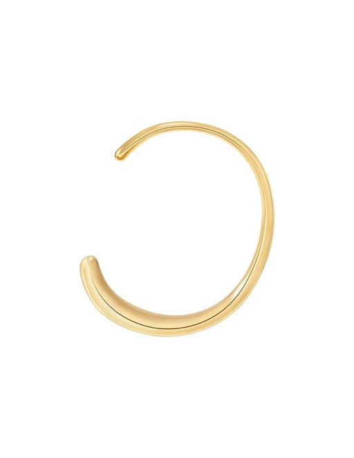 B056 Gold Bold Fluid Cuff Bangle