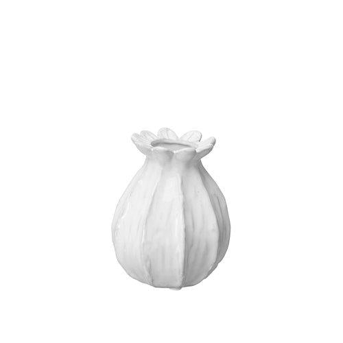 Bud Shaped White Vase - Small Lillian