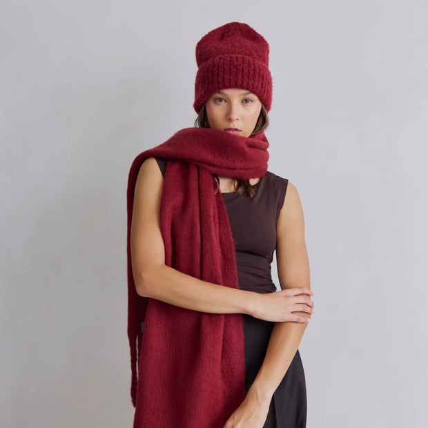 The Reykjavik Beanie Hat - Burgundy