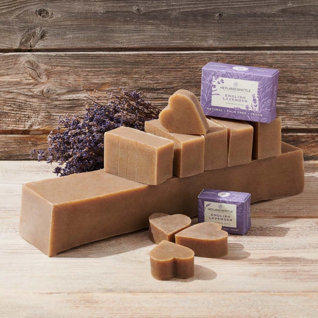 English Lavender Palm Free Heart Soap 40g