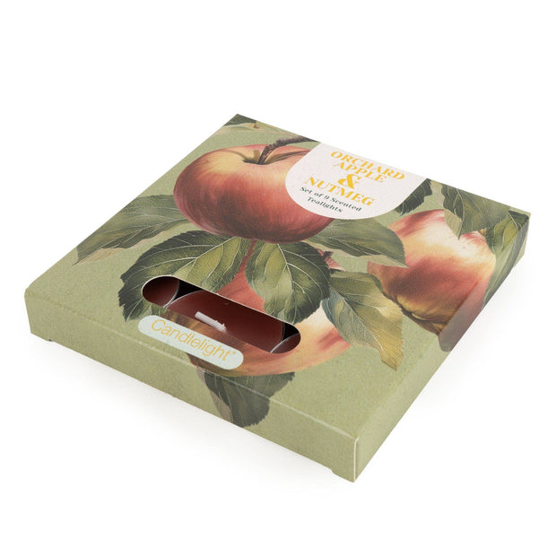 Orchard Apple & Nutmeg - Set of 9 Tea-lights