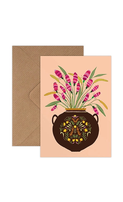 Sanguisorba Greetings Card, A6. Brie Harrison