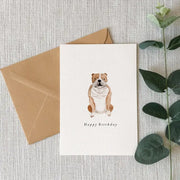 English Bulldog Birthday Card