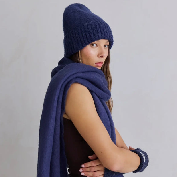 The Reykjavik Beanie Hat - Midnight Blue