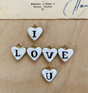 Initial Heart Charms by Samantha Stas