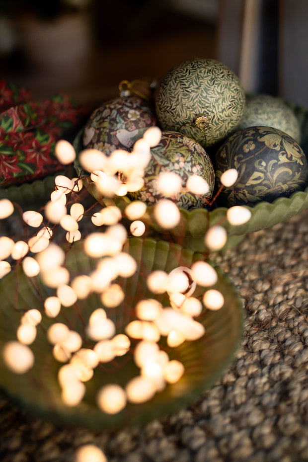 Teardrop Opaque Mains Powered String Lights in bowl - From Victoria Shop
