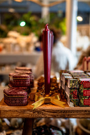 Gold Bow Candle Holder -From Victoria Shop