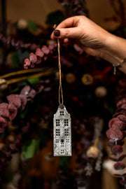 Fenix Grey/White House Christmas Decoration - From Victoria Shop
