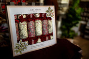 Laura Ashley Red Festive Botanicals 13" Luxury Crackers (6pcs) - From Victoria Shop