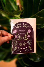 Wishing You a Merry Christmas Card | Modern Christmas Card - From Victoria Shop