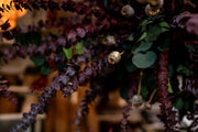 Preserved Burgundy Eucalyptus used in dried flower display at From Victoria Shop