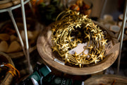 Small Gold Metal Star Wreath