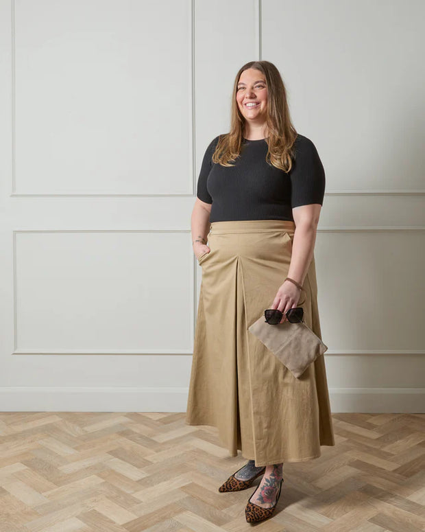 Tamara Skirt Dark Beige