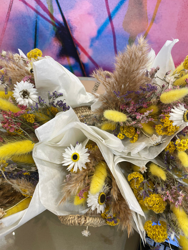 Mixed Dried Flower Mini Posy