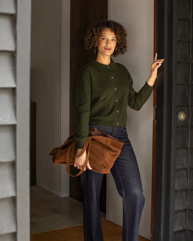 Soho Slouch Suede Bag | Tan