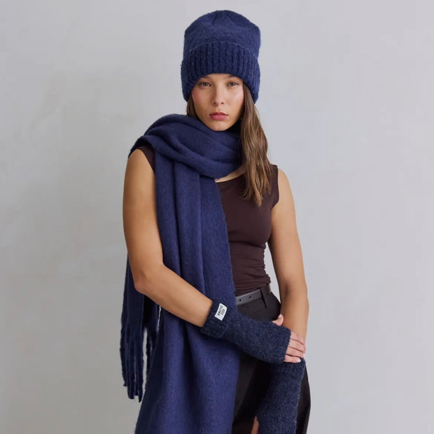 The Reykjavik Beanie Hat - Midnight Blue