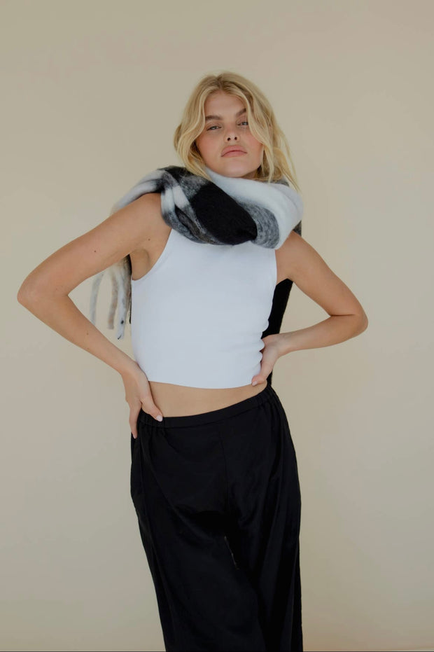 Stockholm Arctic Checked Scarf