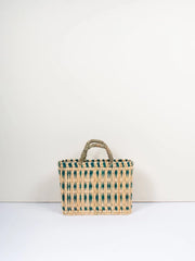 Green Woven Reed Basket, 3 sizes